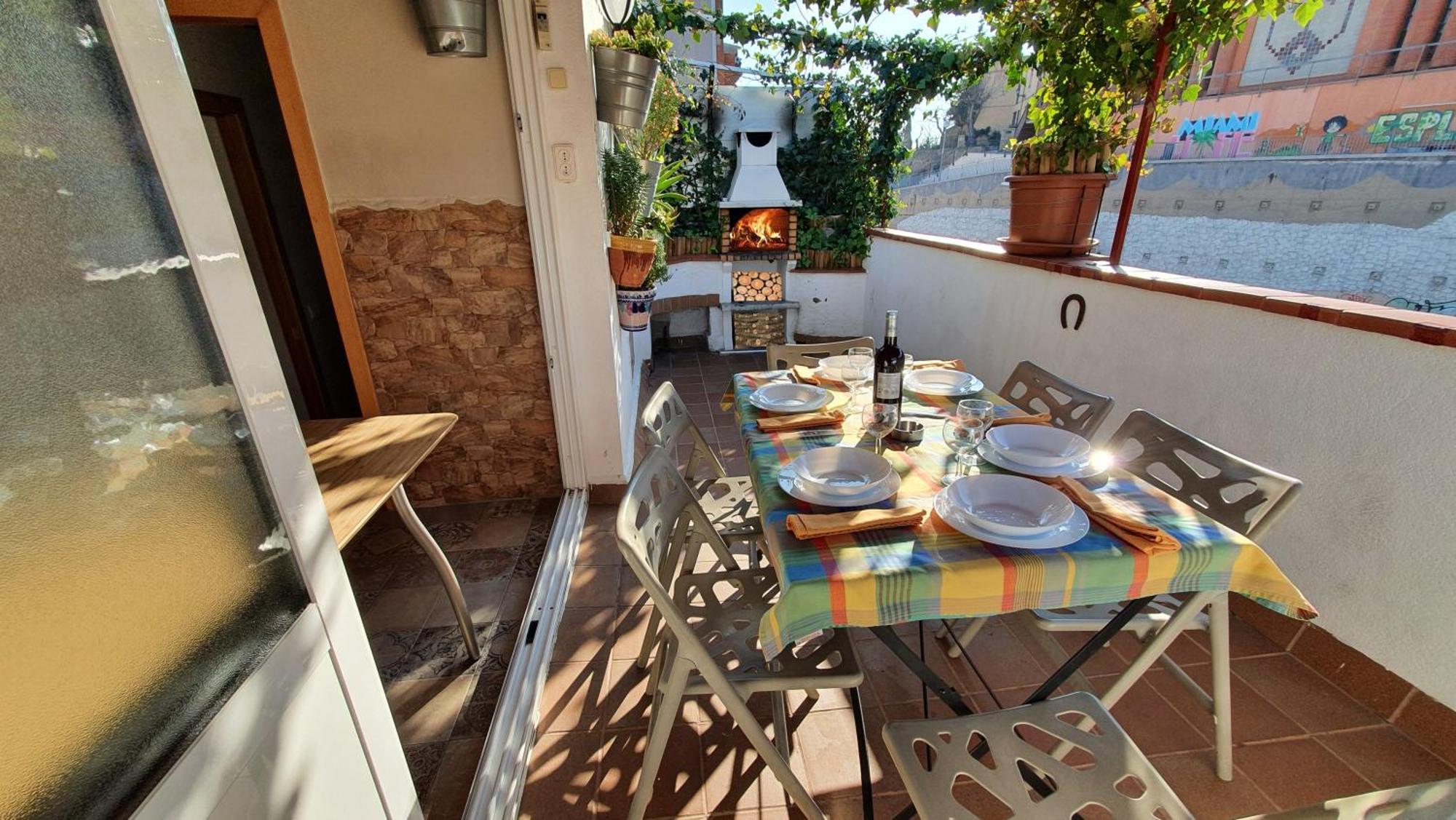 Atico, Terraza Y Barbacoa Aparthotel Barcelona Buitenkant foto